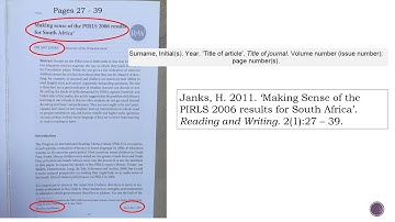 Unit 2   Referencing online journal articles   video