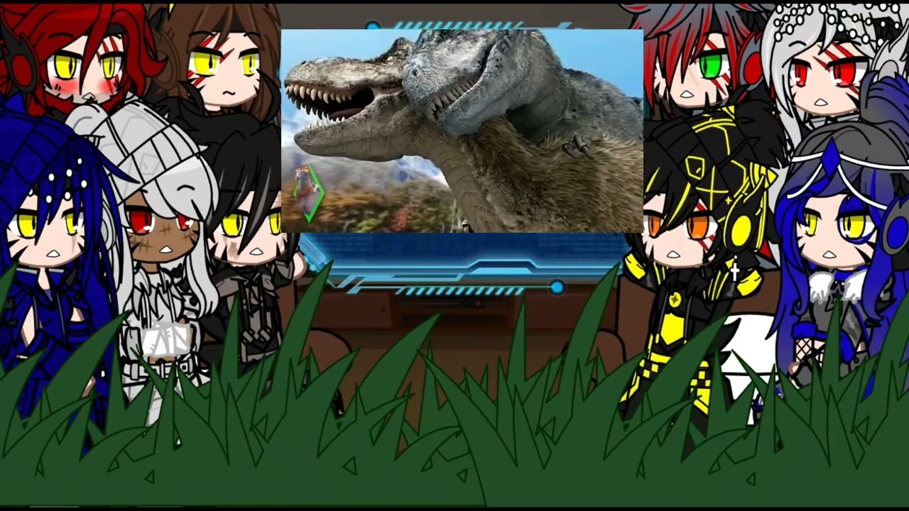 Dinos reagindo a Quem é o Tiranossauro Rex|Arquivossauro|/Gacha Club\