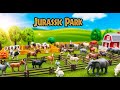 Unbelievable Mini Jurassic Park Construction 🧱 | Tiny Bricks Farm Build with Real Animals Setup