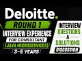 🔥 Deloitte Interview Experience | Consultant (Java Microservices) | Round 1 Questions &amp; Solutions |