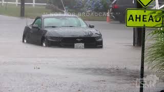 07-07-2026 Falmouth, MA - Car Stranded Flooded Roadway Over 5 Inches Of Rain- Falmouth, MA