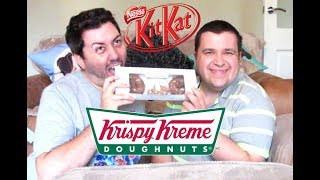 Trying The New Kit Kat Krispy Kreme Doughnut!