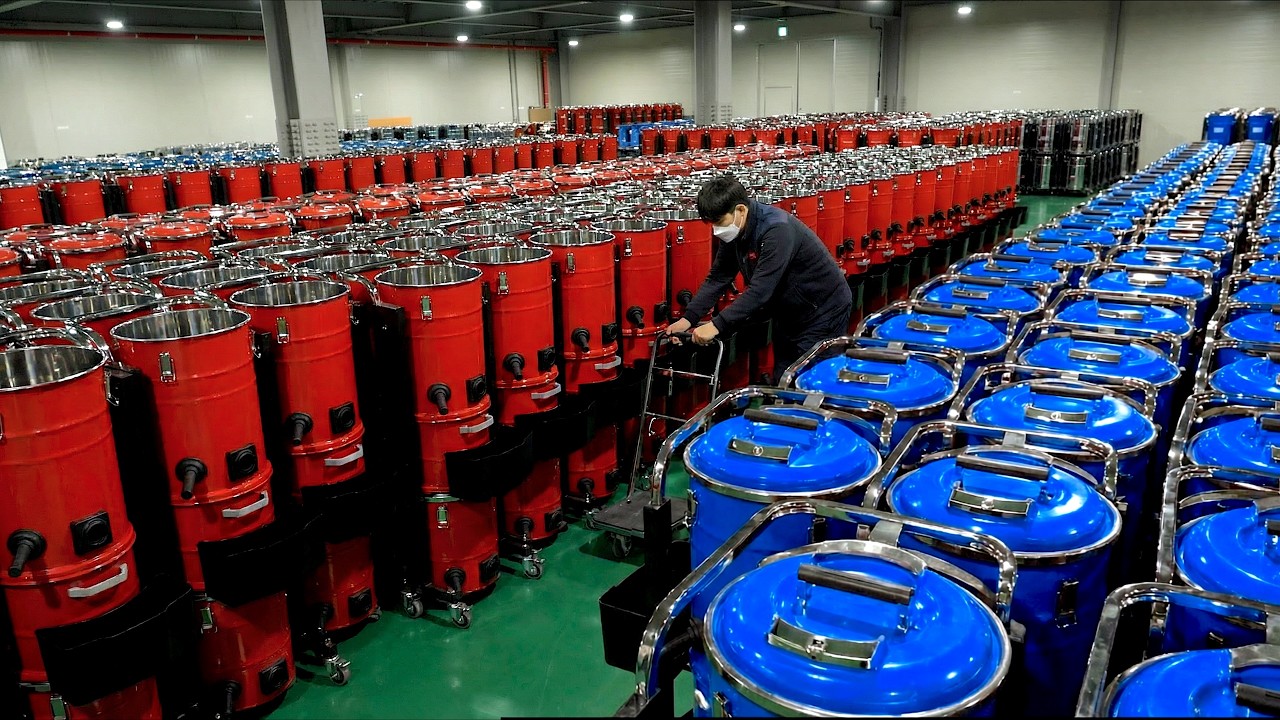 Этот пылесос создан для заводов! Крупнейший в Корее завод по производству промышленных пылесосов.