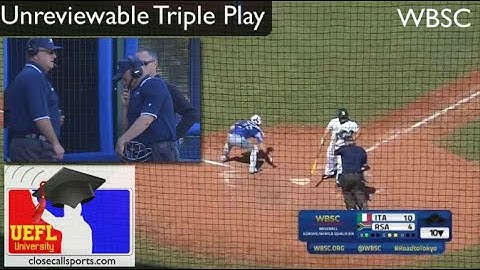 Incorrect Call Leads to Game-Ending Triple Play Because of Deficient Replay Review Rules