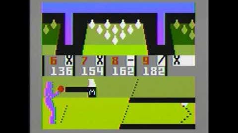 PBA Bowling - Intellivision 10th frame and Musical Fanfare for 200+ Score