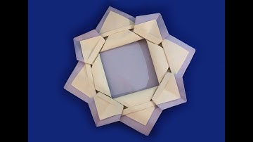 How to Make a Paper Picture Frame. Origami Photo frame easy and rich.
