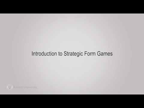 Game Theory I
