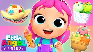 Princess Jill's ULTIMATE Ice Cream Song! | Little Angel And Friends Kid Songs