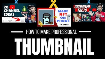 How to Make Thumbnail for Youtube Videos in Mobile 😍 ( in 5 min ) | Deepak Rwt