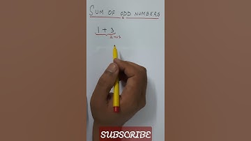 #Shorts Vedic Maths: Sum of Odd numbers | Special Series | Series of Odd numbers #Shorts