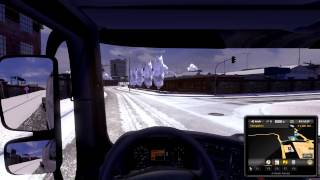 Euro Truck Simulator 2 - Testing a Wintermod