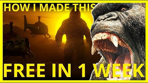 How I Made This Cinematic Scene From Kong:Skull Island in Blender