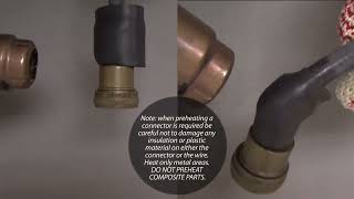 How heat shrink boots are attached