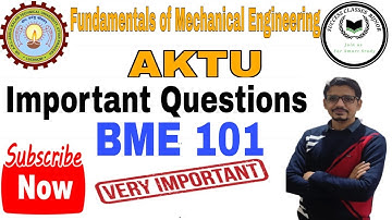 Important questions of BME 101/201|| Fundamentals of mechanical engineering #mechanical #aktu