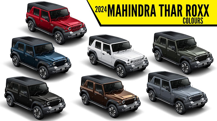 2024 Mahindra Thar Roxx (5-Door Thar) AXL - All Color Options - Images | AUTOBICS