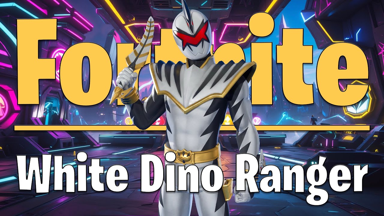 “White Dino Ranger” from “Power Rangers Dino Thunder” Fortnite gameplay (👍 & Subscribe)