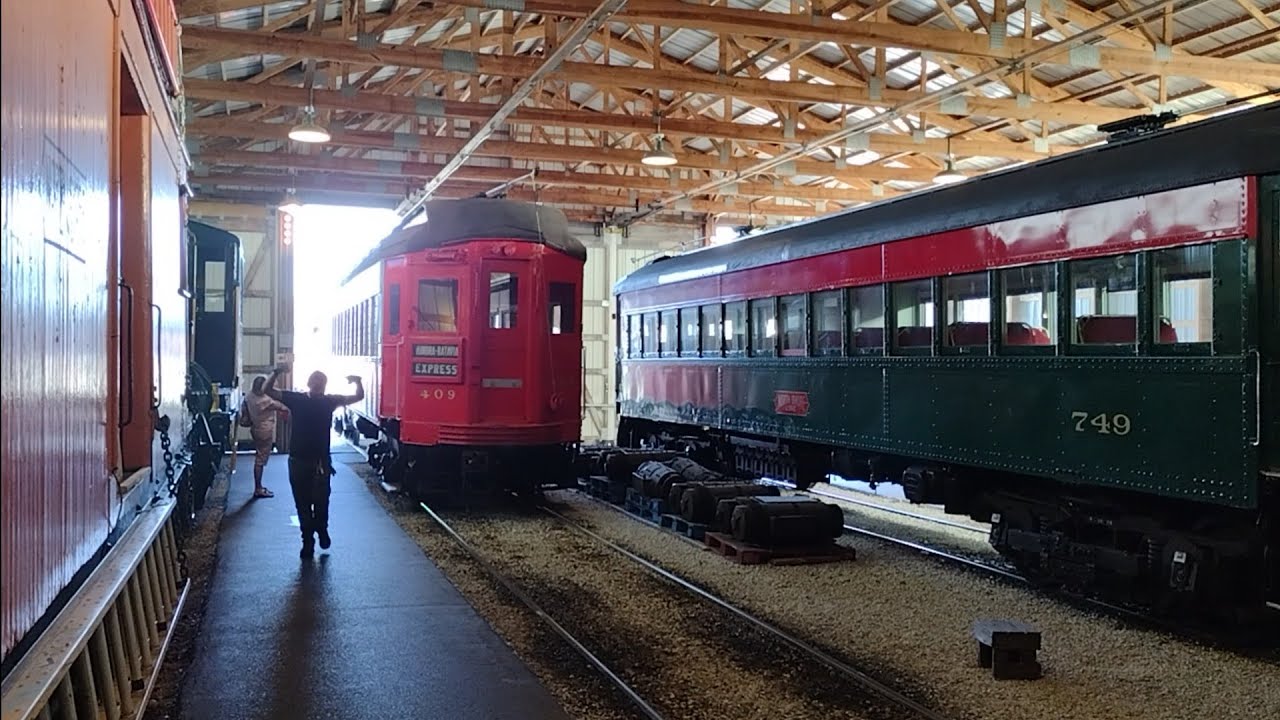 Chicago, Aurora & Elgin cars 409, 460 & 431 at the Illinois Railway