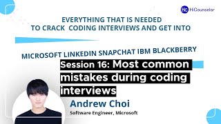 Famous Andrew Choi Session 16: Don’t Make These Mistakes at Your Coding Interview (Solutions with Examples) Net Worth