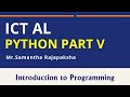 Python Seminar Part V Functions