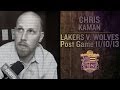 Lakers Vs Timberwolves Chris Kaman On Groups Not Meshing Well In Lakers Loss