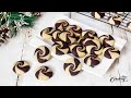 Christmas Butter Swirl Cookies - Melt-in-your-mouth Chocolate Vanilla Butter Swirl Cookies
