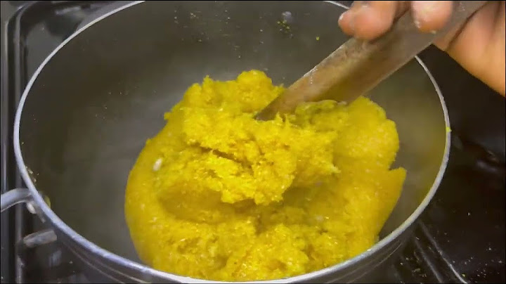 How to make yellow eba with white garri/ Home made recipe/ very simple and easy way to make.