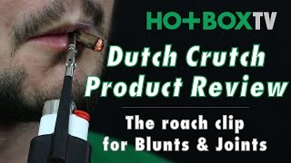 Dutch Crutch | Blunts & Joints Roach Clip Lighter Accessory | HotBoxTV