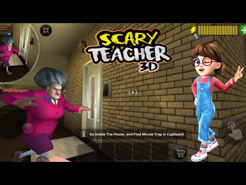 Scary Teacher 3D Game | Using the Doorbell Prank to Miss T‬