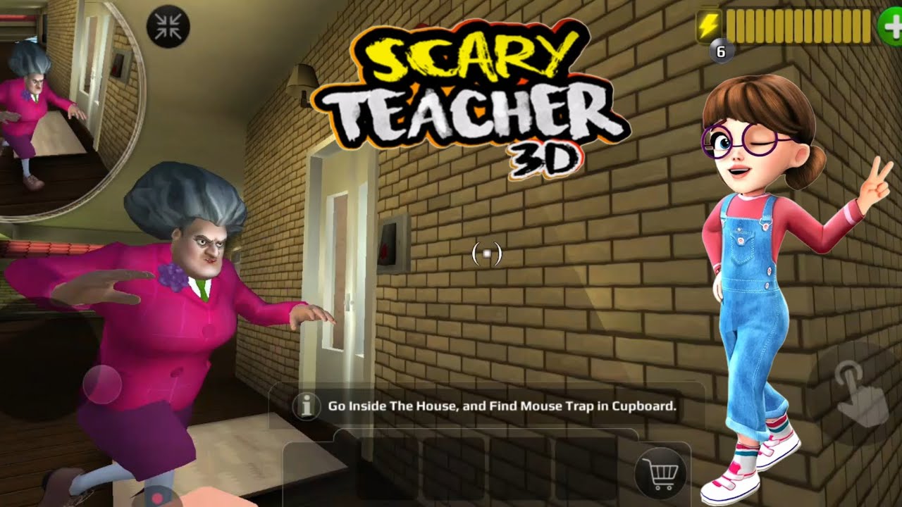 Scary Teacher 3D Game | Using the Doorbell Prank to Miss T. 