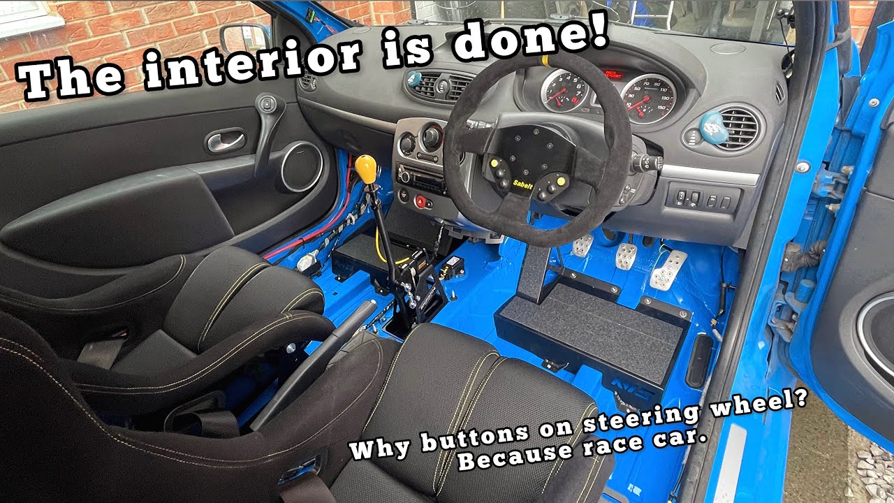 Renault Clio 197 race car esque interior is complete.