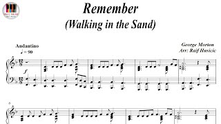 Remember (Walking in the Sand) - The Shangri-Las, Aerosmith, Piano