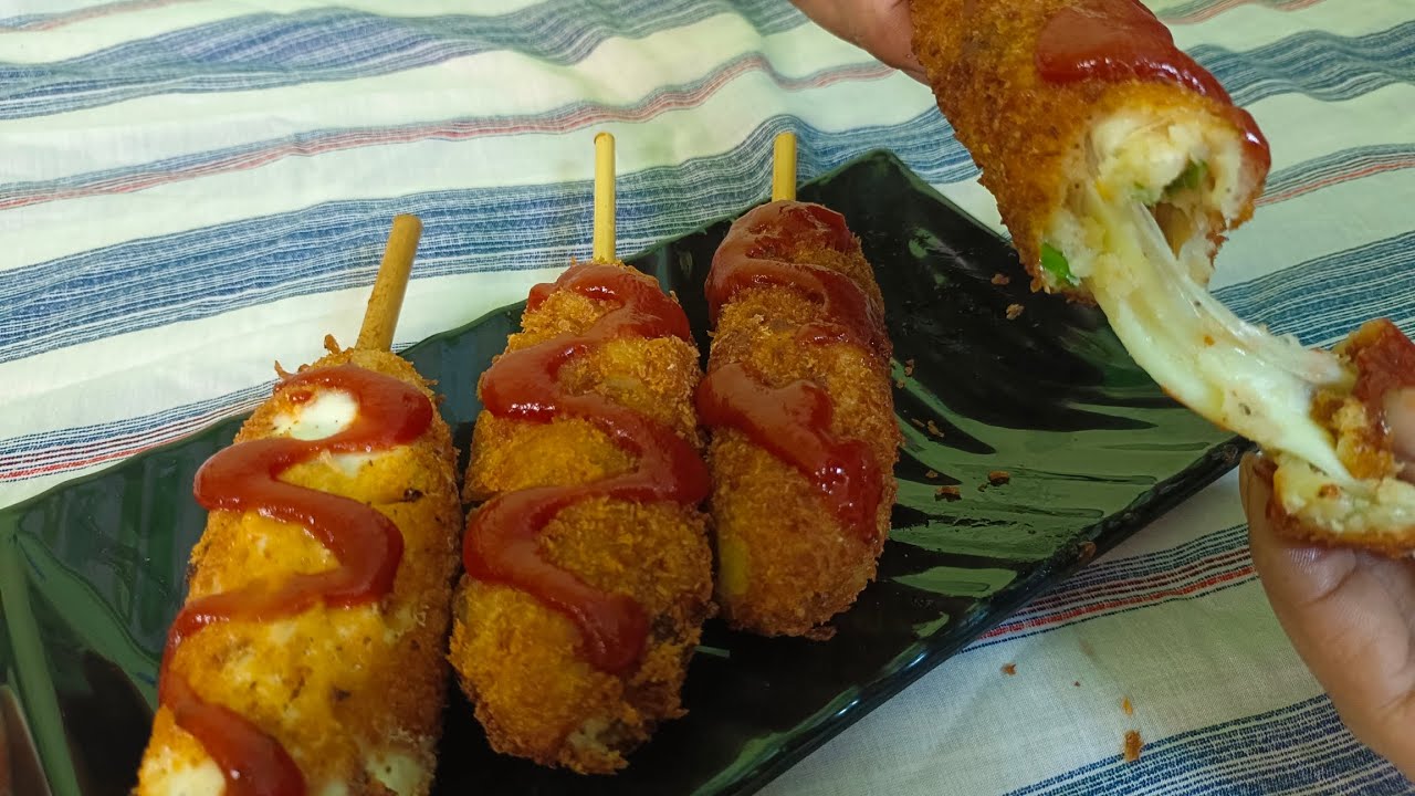 Korean Cheese Corn Dog 🤤 YouTube