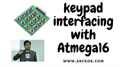 Keypad programming: 3x4 keypad with (Atmega16) in HINDI |KEYPAD interfacing with AVR microcontroller