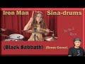 Sina-drums - Iron Man (Black Sabbath) • Drum Cover (Reaction)