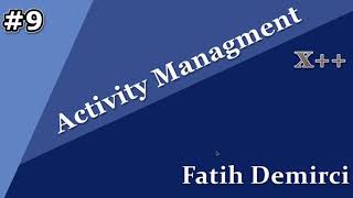 X++ :Activity Managment 9- InitValue, ModifiedField, Copy Record