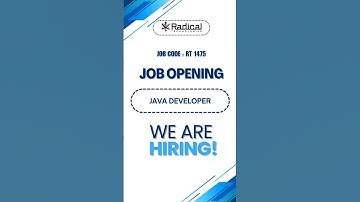 🎯 Job Opening for Java Developer Fresher in Pune | Apply Here https://shorturl.at/lX7ds #javajobs