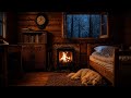 Sleep Faster Tonight | Cozy Rain & Fireplace Sounds for Deep Relaxation