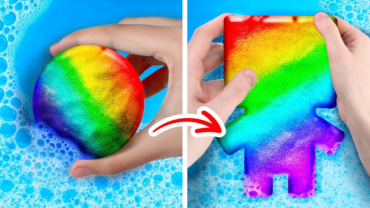 Cute And Satisfying DIY Soap And Bath Bomb Ideas || Cheap Bathroom Crafts For The Whole Family