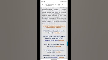 Ap sbtet diploma regular results 1st,2nd year notification release ll date