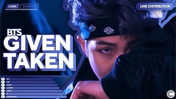 How Would BTS sing "GIVEN-TAKEN" by ENHYPEN • Line Distribution