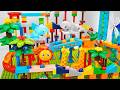 INSANE LEGO Duplo Marble Run ASMR🌈Jungle Animal Paradise | High Elevator Race & Tropical Spiral Loop