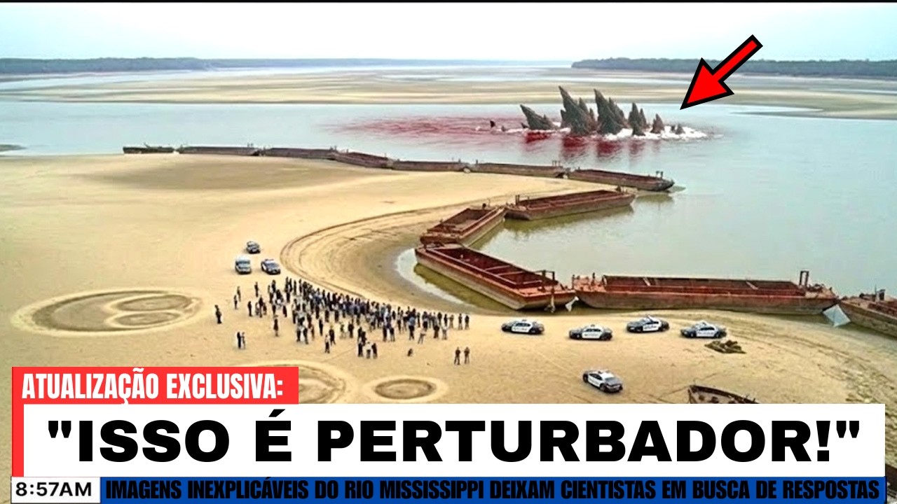 Imagens Inexplicáveis do Rio Mississippi Deixam Cientistas em Busca de Respostas