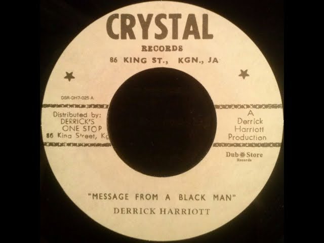 Derrick Harriott - Message From A Black Man