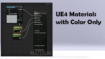 UE4 Materials with Color Only