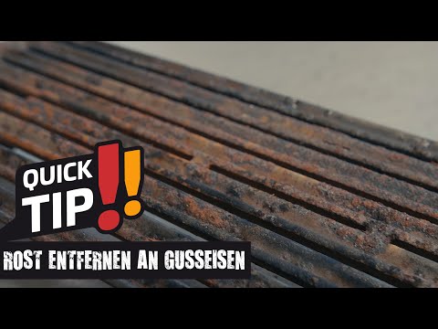 Rost entfernen und Pflege von Gusseisen (Rosten und Platten) | Grillfürst Quick Tips