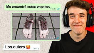 ME ENCONTRE ESTOS ZAPATOS | LA CONVERSACION de WHATSAPP MAS RANDOM