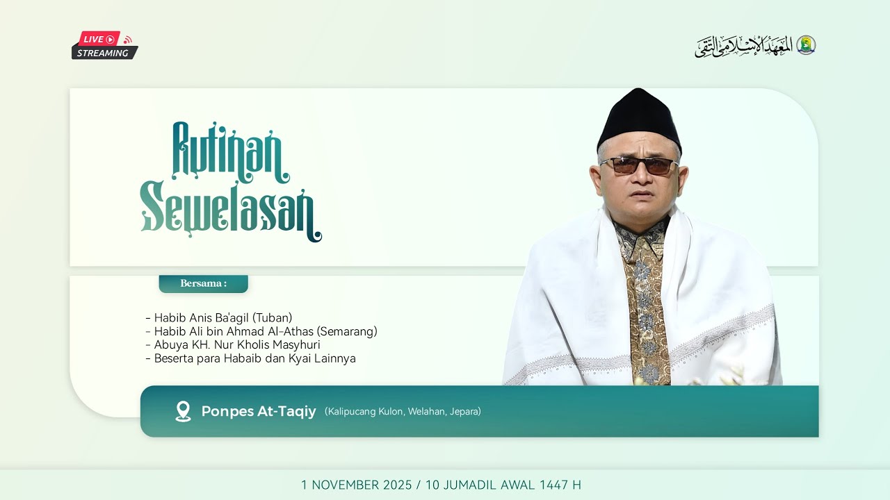 🔴[LIVE] Rutinan Sewelasan Ponpes At-Taqiy Kalipucang Kulon 01/11/2025