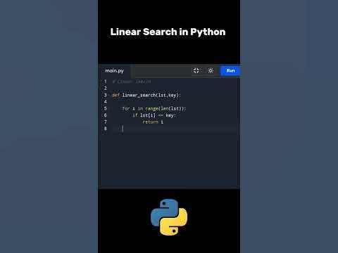 Linear Search algorithm in Python | data structures and algorithms # ...
