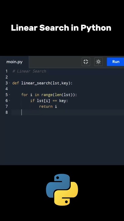 Linear Search algorithm in Python | data structures and algorithms # ...