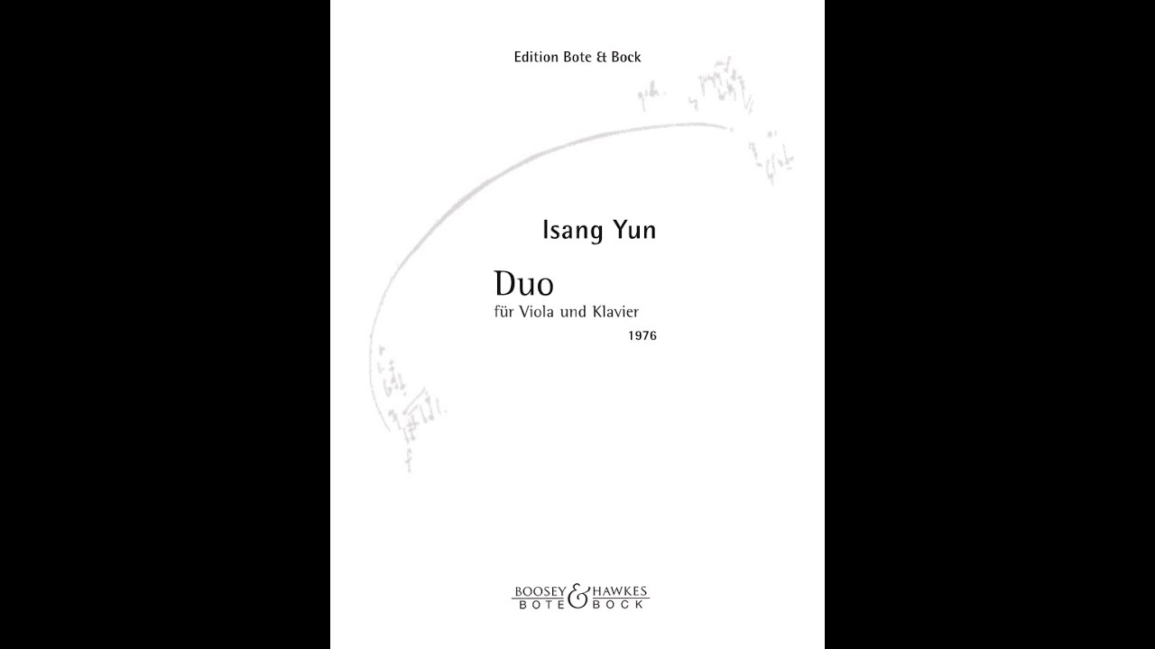 Isang Yun: Duo für Viola und Klavier (1976)